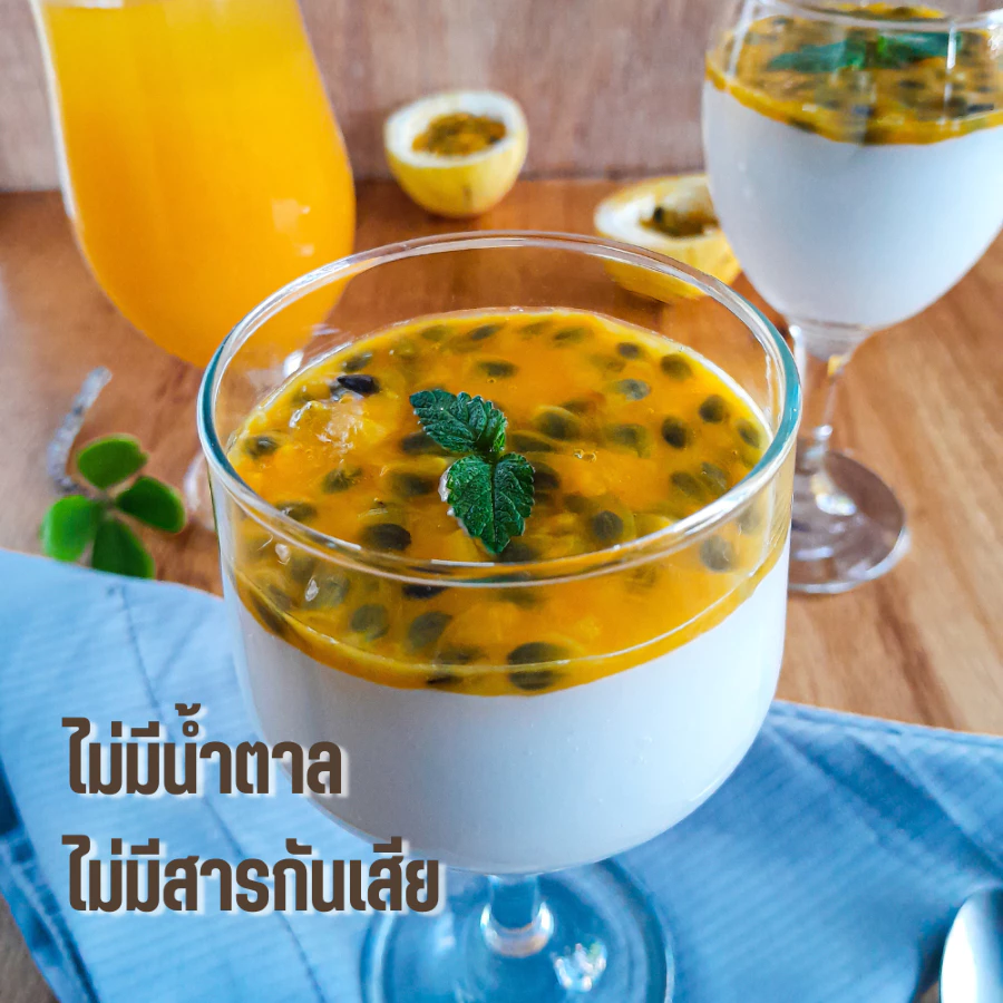 ผงเสาวรสสกัดเข้มข้น 100% ไม่มีน้ำตาล ไม่มีนม ละลายง่ายในน้ำเย็น-อุ่น ไม่มีตะกอน ใช้ได้ทั้งเครื่องดื่มและเบเกอรี่ ขนาด 100g 100% Pure Passion Fruit Extract Powder | No Sugar, No Milk | Easy Dissolving in Cold-Warm Water, No Residue | Perfect for Beverages