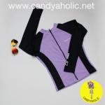 [Size M,L] เสื้อว่ายน้ำ แขนยาว ซิปหน้า รุ่น MINERVA AIR PRO (สีม่วงแขนสีดำ)