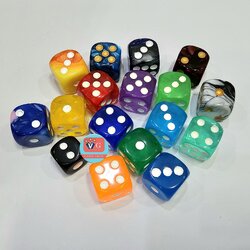 ลูกเต๋า 6 หน้า Dice ขนาด 1.6ซม. ใช้งานได้ดี