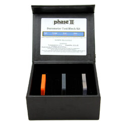 Phase2 รุ่นPHT975‐20แผ่นทดสอบความแข็งสำหรับยาง,Shore D Master Test Block set(3pcs in case)