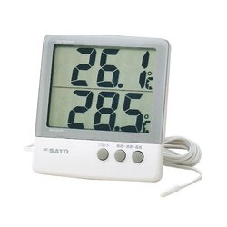 SK Sato PC-6800 เครื่องวัดอุณหภูมิ 2 จุด Indoor และ Outdoor (External sensor)