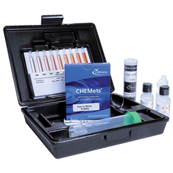 CHEMets รหัสสินค้าK-6010ชุดทดสอบคุณภาพน้ำค่าเหล็ก(รวมและละลายได้),Iron(Total&Soluble),Meas.range:0～1&1～10ppm