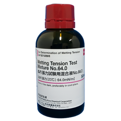 FujiFilmWako รหัสสินค้า NO.64-230-02101 น้ำยาทดสอบแรงตึงผิว, Wetting Tension Test Mixture for Determination of Wetting Tension NO.64.0,WAKO Cat.no.230-02101,package:50mL