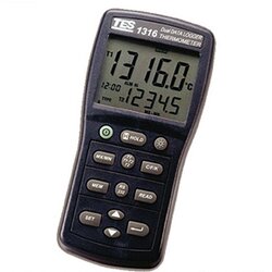 TES รุ่นTES-1316เครื่องวัดและบันทึกข้อมูลDigital Thermometer Datalog ger,with thermocouple K,J,E,T,R,S,N type.Meas.range:-150～1370°C