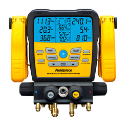 Fieldpiece รหัส SM482VINT เครื่องวัดและบันทึกค่าข้อมูลวาล์วแมนิโฟลด์ดิจิทัล,4-Valve digital manifold with built in data logging &vacuum gauge