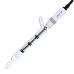 Horiba รหัสสินค้า 3562-10D หัววัดค่าการนำไฟฟ้าชนิดแก้ว, General purpose. Glass body, K=1.0 Flow, Platinum/Platinum black Conductivity cell, 1µS/cm- 100mS/cm. ,(P/n: 3014082513 )