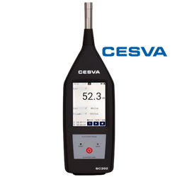 Cesva รุ่นSC-202เครื่องวัดระดับเสียงแบบผสมผสานรวมกันพร้อมหน้าจอสัมผัสที่ขยายได้,Sound Level Meter Class-2,Meas.range:30.5～140db