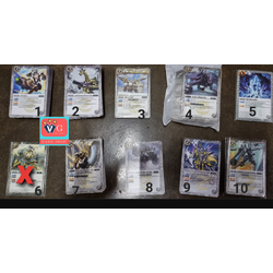 การ์ดไม่ฟอยสีขาวแยกใบ โปรดระบุเลขแบทเทิลสปิริท1ใบ