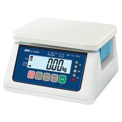 A&D รหัส SJ-6000AWP เครื่องชั่งน้ำหนักดิจิตอลแบบกันน้ำมาตรฐานIP67,Dustproof and waterproof top-pan electronic scale,weighing pan: 230(W)×190(D)mm ,capacity: 6000g/5g