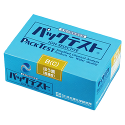 Kyoritsu รหัสสินค้าWAK-B(C)ชุดทดสอบคุณภาพน้ำค่าโบรอน,Packtest Borax(Sodium Tetraborate)Meas.range:0～100mg/L,Quantity(40pcs./box)