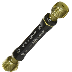 Issoku รหัสสินค้า M12P1.5-GPNP-6H เกจวัดเกลียวในเมตริกเกลียวพิเศษผลิตญี่ปุ่นมาตรฐานสากล , Limit thread plug gauge GPNP (metric fine/ISO standard),M12X1.5-GPNP-6H,Go/NoGo set