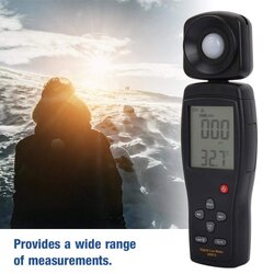 Walfront-AS813 เครื่องวัดปริมาณของแสง Photometer Illuminometer Digital Luxmeter Illuminance Light Meter
