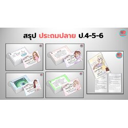 ชีทสรุป ป.4-5-6