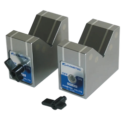 Kanetec รหัส KMV-80D แม่เหล็กตัววีวางชิ้นงาน ,Magnetic V-blocks, holding power 200N(20 kgf),(1set/2pcs)