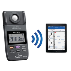 Hioki รหัส FT-3425 เครื่องวัดแสงลักซ์แบบมีบลูทูธ,Bluetooth high reliability lux meter,DIN 5032-7: 1985 class B, JIS C 1609-1: 2006 general AA class