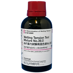 FujiFilmWako รหัสสินค้า NO.39-231-01911 น้ำยาทดสอบแรงตึงผิว, Wetting Tension Test Mixture for Determination of Wetting Tension NO.39.0,WAKO Cat.no.231-01911,package:50mL