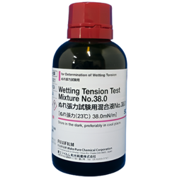 FujiFilmWako รหัสสินค้า NO.38.0- 234-01901 น้ำยาทดสอบแรงตึงผิว,Wetting Tension Test Mixture for Determination of Wetting Tension NO.38.0,WAKO Cat.no.234-01901,package:50mL