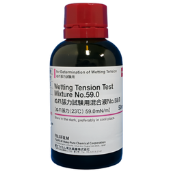 FujiFilmWako รหัสสินค้า NO.59.0-239-02051 น้ำยาทดสอบแรงตึงผิว, Wetting Tension Test Mixture for Determination of Wetting Tension NO.59.0,WAKO Cat.no. 239-02051,package:50mL
