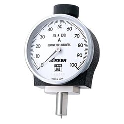 Asker รหัส Type JAL เครื่องทดสอบความแข็งยางและพลาสติก,Durometer Type JA for general rubberr,indication range: 0 point - 100 point,(Standards JIS K-6301)