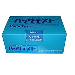 Kyoritsu รหัสสินค้าWak-NH4-4ชุดทดสอบคุณภาพน้ำค่าแอมโมเนียไนโตรเจน,Packtest for Ammonium Nitrogen Kits,meas.range:0.2～10mg/L,Quantity:50pcs./box