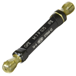 Issoku รหัสสินค้า M7P1.0-GPIP2 เกจวัดเกลียวในสำหรับวัดงานประกันคุณภาพมาตรฐานญี่ปุ่น,Thread plug gauge,taperlock type, M7.0x1.0-GPIP2,(JIS Class-2 for Inspection,metric coarse type),Go/NoGo set