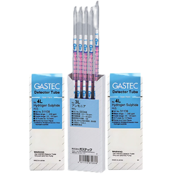 Gastec รหัสสินค้า No.4LB หลอดวัดความเข้มข้นของแก๊ส,Gas detector tube for hydrogen sulphide(H2S),meas.range:0.5～12ppm,Quatity:10pcs/Box