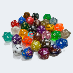 ลูกเต๋า 20 หน้าสุ่มสี 1ชิ้น