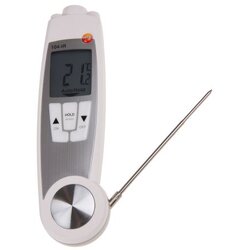 Testo-104-IR เครื่องวัดอุณหภูมิอินฟราเรดและมีโพรบในตัว | IP65