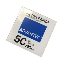 Advantec รหัส No.5C-125 กระดาษกรองเชิงปริมาณ, Filter paper,quantitative Filters Papers No.5C ,125mm, 100/pk