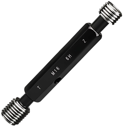 M16P2.0-6H เกจวัดเกลียวในชนิดเกลียวเมตริกมาตรฐานสากล,Metric thread plug gauge,taperlock,(ISO standard,class-6H),M16x2.0-6H,Go-NoGo set ,with inspection result