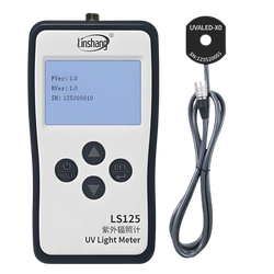 Linshang รหัส LS125-UVALED-X0 เครื่องวัดค่าความเข้มแสงยูวีและเซนเซอร์,Light meter test Ultraviolet power UV intensity energy(with UVALED-X0),meas.range:340～420nm