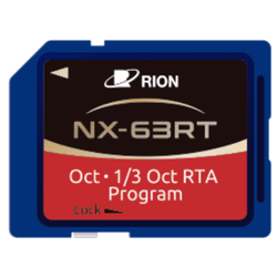 Rion รหัสสินค้าNX-63RTการ์ดสำหรับเครื่องวัดเสียง, Octave/1/3 Octave Real-time Analysis Program