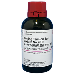 FujiFilmWako รหัสสินค้า NO.70.0-231-02131 น้ำยาทดสอบแรงตึงผิว,Wetting Tension Test Mixture for Determination of Wetting Tension NO.70.0,WAKO Cat.no.231-02131,package:50mL