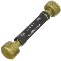 Issoku รหัสสินค้า M27P3.0-GPWP2 เกจวัดเกลียวในสำหรับกระบวนการผลิตมาตรฐานญี่ปุ่น,Thread plug gauge,taperlock type,M27.0x3.0-GPWP2,(JIS Class-2 for Machining,metric type),Go-No/Go set