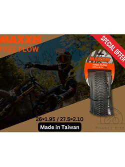 ยางนอกจักยานภูเขาขอบพับ MAXXIS Free Flow ขนาด 26×1.95 / 27×2.10