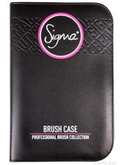 SIGMA :: Brush Case - Black กระเป๋าหนังใส่แปรงสีดำ สุดหรู เงางาม สามารถใส่แปรงทุกขนาดได้ถึง 29 ชิ้น