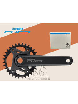 SHIMANO CUES จานหน้า แบบใบเดียว รุ่น FC-U6000 ขนาด 170/175 ใบจาน 32 / 40