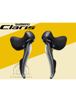 Shimano Shifter มือเกียร์ หมอบ CLARIS รุ่น ST-R2000, R/L, 2X8 Speed