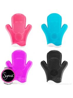 SIGMA :: 2X Sigma Spa® Brush Cleaning Glove ถุงมือทำความสะอาดแปรง รุ่นปรับปรุง(สวมได้สองข้าง) มีประสิทธิภาพสูง ใช้งานง่าย สะดวก มี 4 เฉดสี