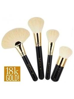 SIGMA :: Extravaganza Face Kit ชุดแปรงด้ามทอง 18K สุดหรู พร้อมกระเป๋าหนังสีดำอย่างดี