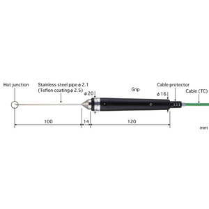 Type BS-21 Temp.Range -200～500°C/Pipe Ø2.1mm