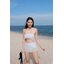 [Free size] ชุดว่ายน้ำทูพีชรุ่น รุ่น - Lacy Two Piece สีขาว