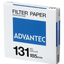 Advantec รหัสสินค้า131150กระดาษกรองกลมNo.131เส้นผ่านศูนย์กลางØ150mm,Filter paper No.131,150mm(100 sheets)00131150