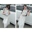 ชุดเซ็ตเสื้อแขนกุดพร้อมกระโปรงสีขาว ชุดเด็กโต