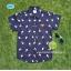 เสื้อเชิ้ตลายปลาโลมาสีกรม