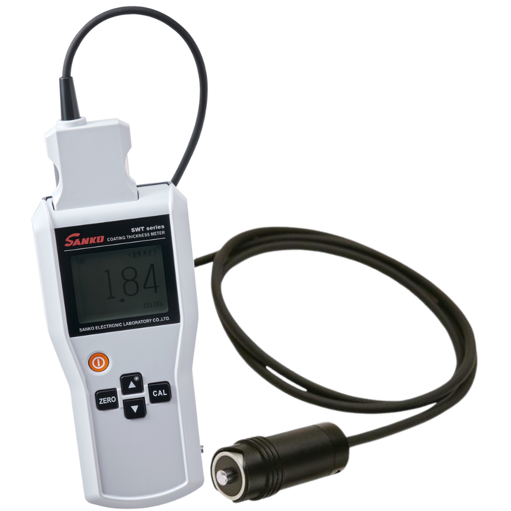 Sanko รหัส SWT-7000IV-SFe10 เครื่องวัดความหนาผิวเคลือบด้วยสนามแม่เหล็ก , Electromagnetic type coating thickness meter with SFe-10 probe