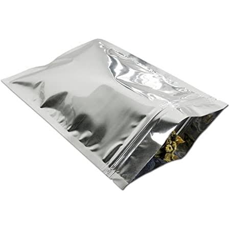 ซองซิปอลูมิเนียมฟอยล์ 6*11 ซม. - Aluminium Foil Ziplock Bags 50 ซอง