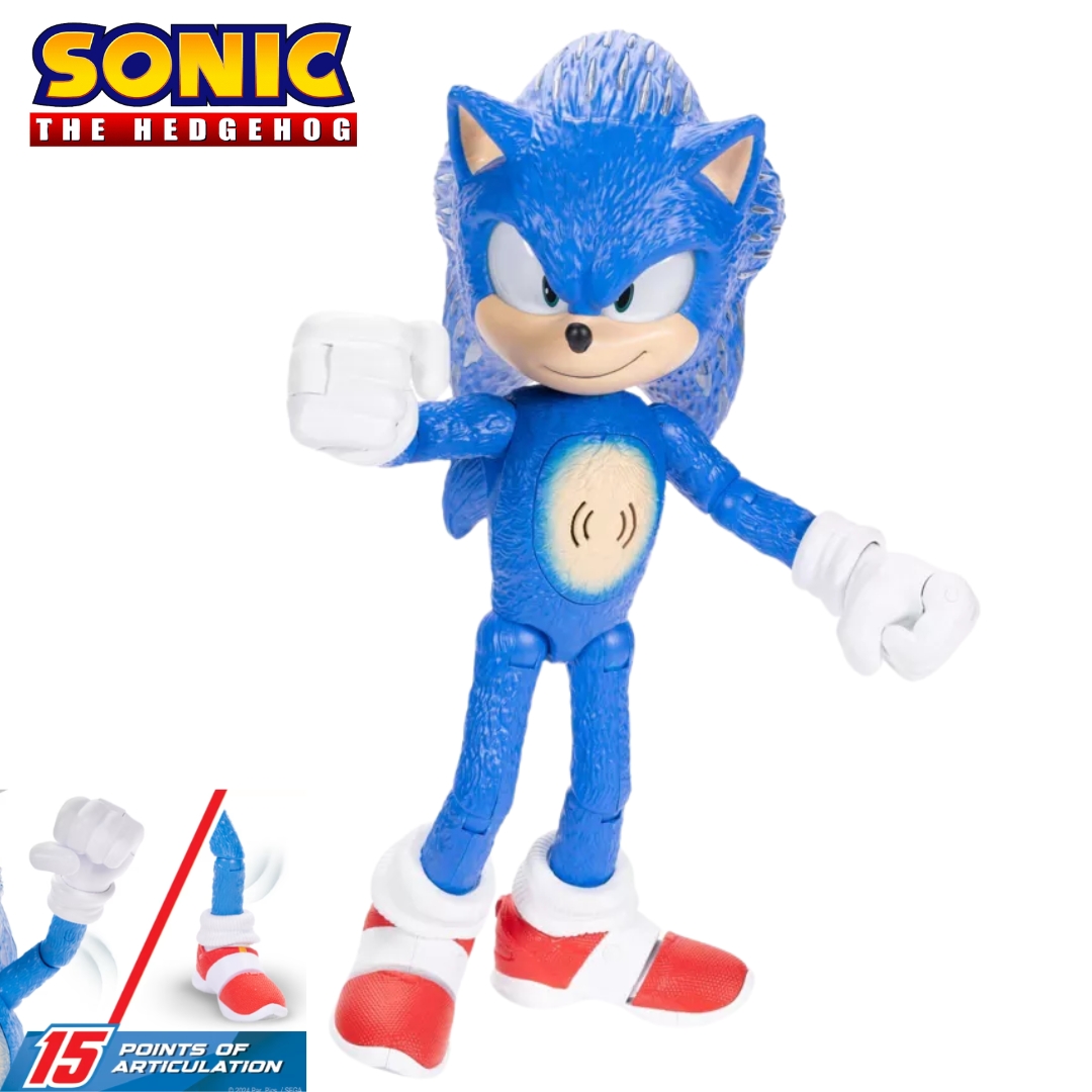 นำเข้า 🇺🇸 ✨สุดล้ำ🌀ฟิกเกอร์ Ultimate Talking Sonic 12” จากภาพยนตร์ Sonic The Hedgehog 3 ราคา3,690 บาท