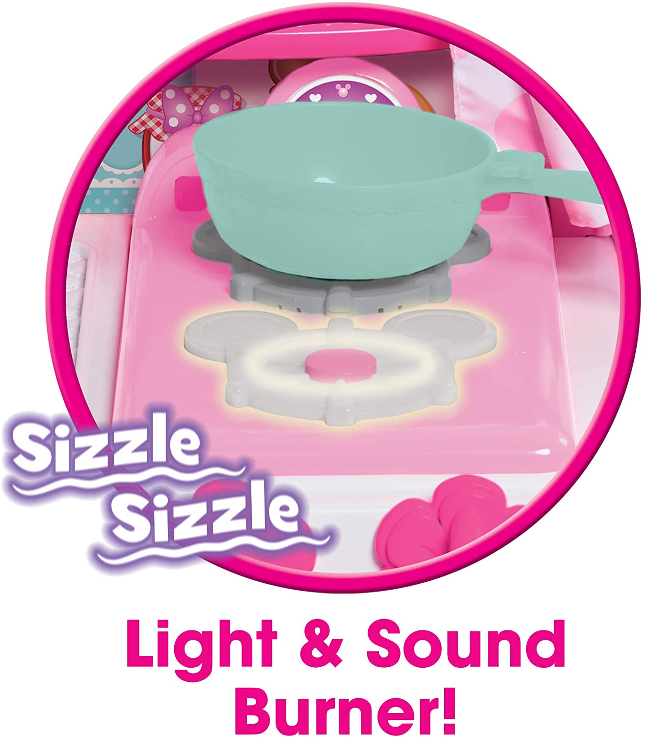 Minnie's Happy Helpers Brunch Café Playset ชุดครัวเด็ก ชุดครัวจำลอง มินนี่เม้าส์ รุ่นใหม่ล่าสุด มาพร้อมกับอุปกรณ์เสริม 31 ชิ้น สีสันสดใสน่าเล่น ลิขสิทธิ์แท้ นำเข้าจากอเมริกา