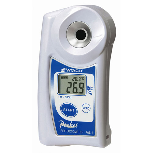 Atago รุ่นPAL-1เครื่องวัดความหวานแบบดิจิตอล,Pocket refractometer,meas.range Brix:0.0～53.0%,(Cat.No.3810), Includes calibration certificate, ISO/IEC 17025
